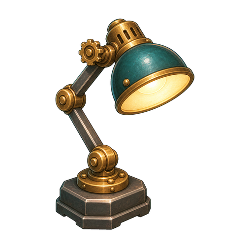 Teal work lamp